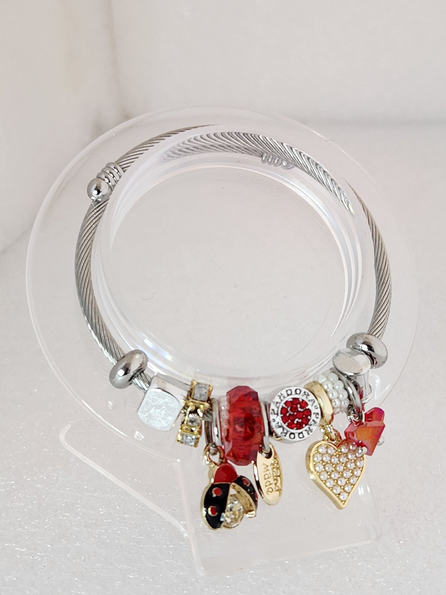 Lucky ladybug Charm Bracelet