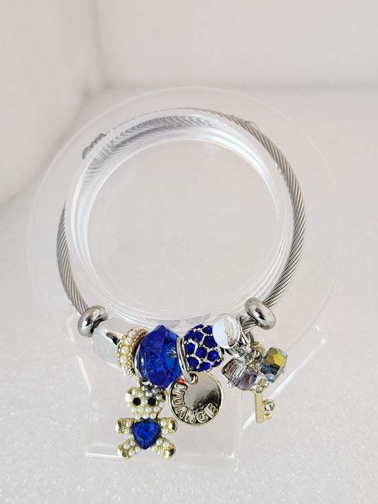 Glamour Bear Charm Bracelet