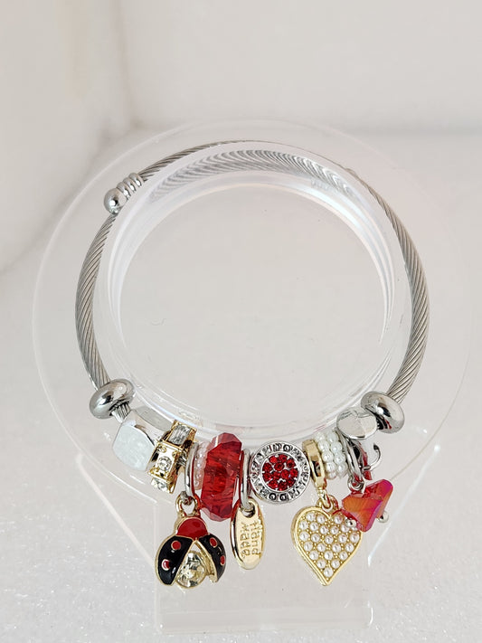 Lucky ladybug Charm Bracelet